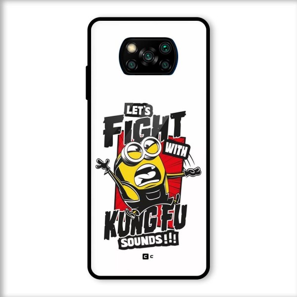 Lets Fight Glass Back Case for Poco X3