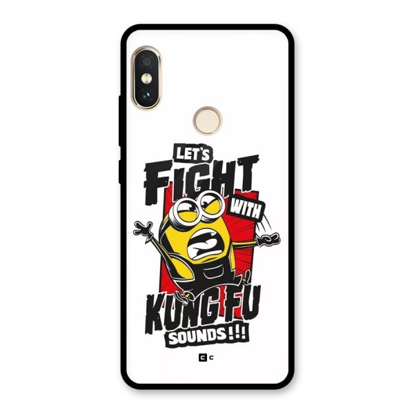 Lets Fight Glass Back Case for Redmi Note 5 Pro