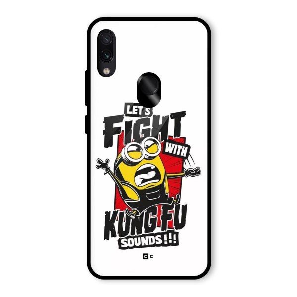 Lets Fight Glass Back Case for Redmi Note 7