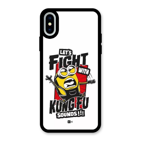 Lets Fight Glass Back Case for iPhone X