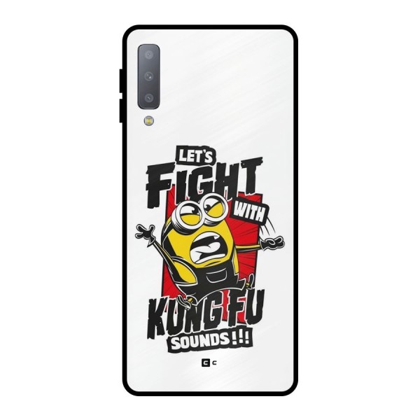 Lets Fight Metal Back Case for Galaxy A7 (2018)