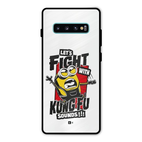 Lets Fight Metal Back Case for Galaxy S10 Plus