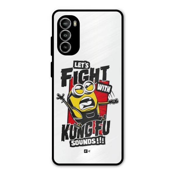 Lets Fight Metal Back Case for Moto G82