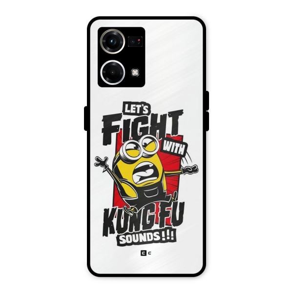 Lets Fight Metal Back Case for Oppo F21s Pro 4G
