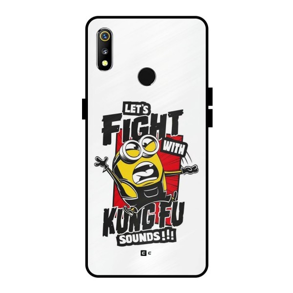 Lets Fight Metal Back Case for Realme 3