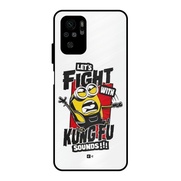 Lets Fight Metal Back Case for Redmi Note 10