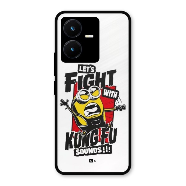Lets Fight Metal Back Case for Vivo Y22