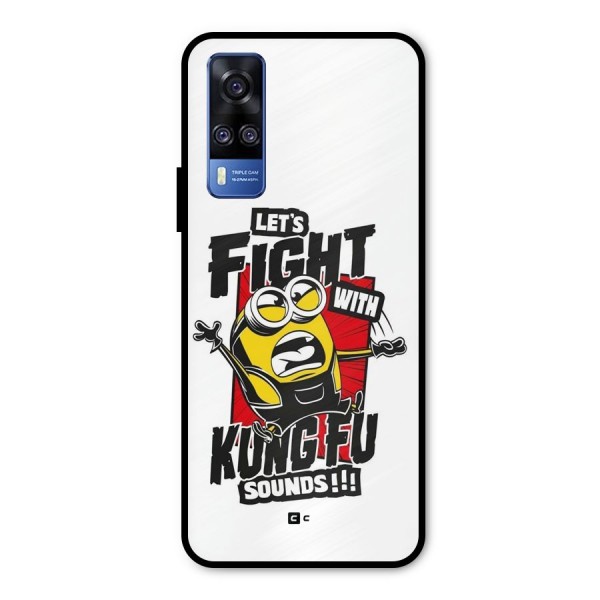 Lets Fight Metal Back Case for Vivo Y51A