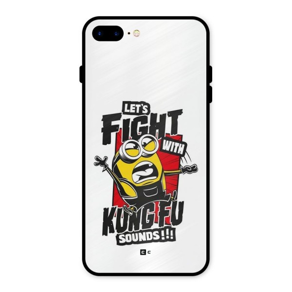 Lets Fight Metal Back Case for iPhone 8 Plus