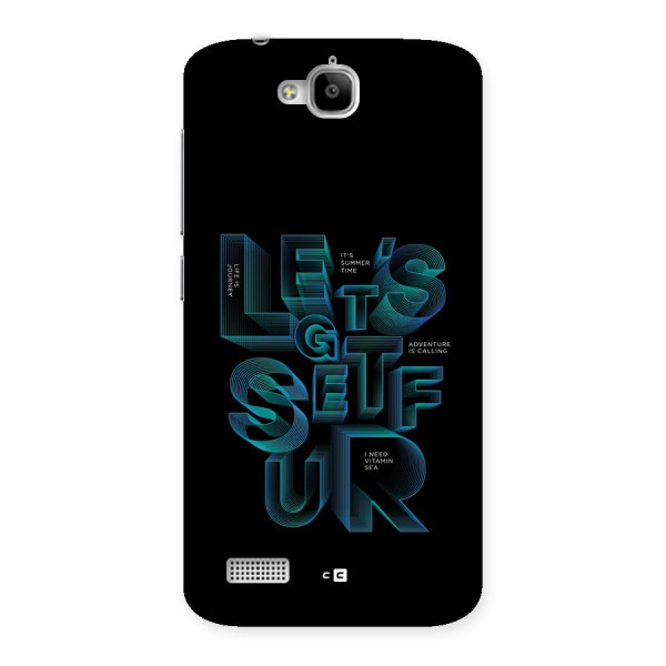 Lets Get Surf Back Case for Honor Holly