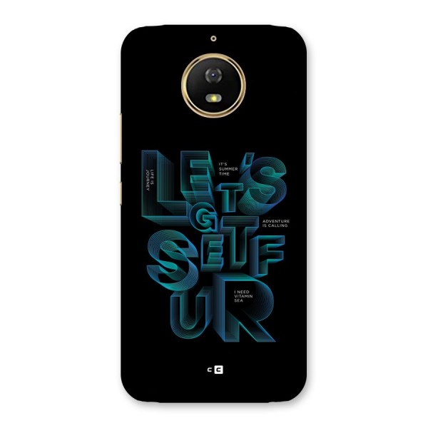 Lets Get Surf Back Case for Moto G5s