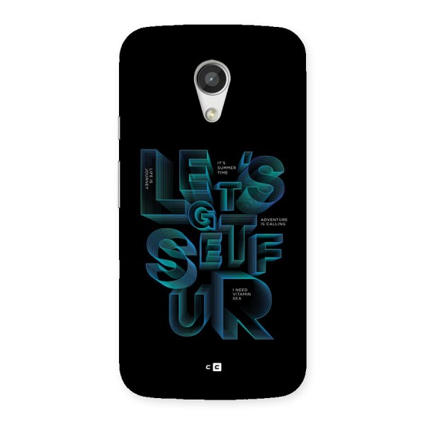 Lets Get Surf Back Case for Moto G 2nd Gen