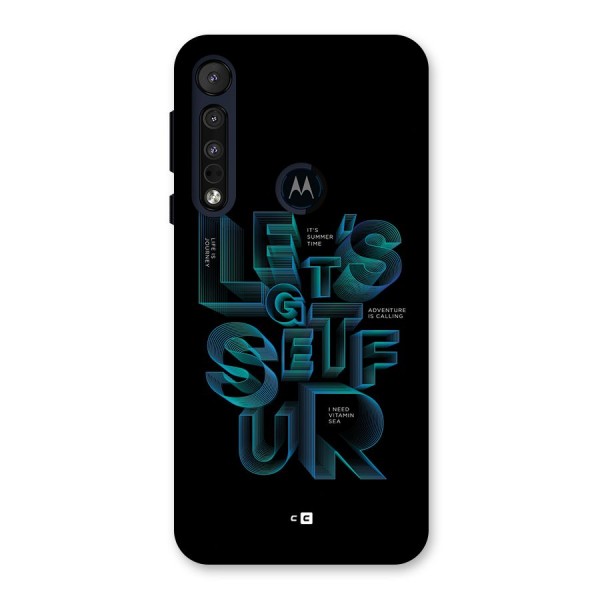 Lets Get Surf Back Case for Motorola One Macro