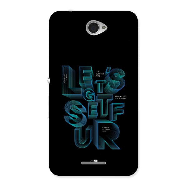 Lets Get Surf Back Case for Xperia E4