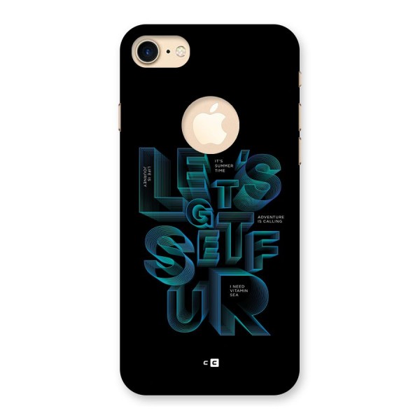 Lets Get Surf Back Case for iPhone 7 Logo Cut