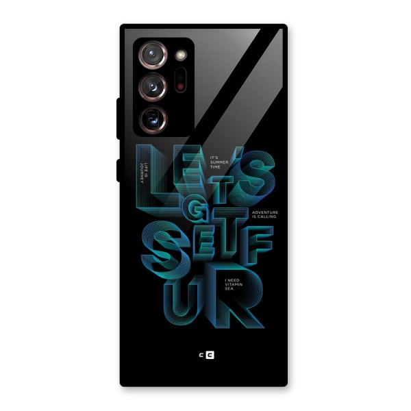 Lets Get Surf Glass Back Case for Galaxy Note 20 Ultra 5G