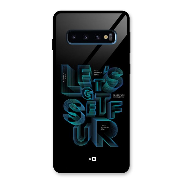 Lets Get Surf Glass Back Case for Galaxy S10