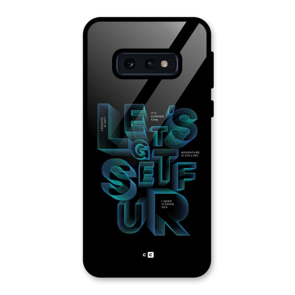 Lets Get Surf Glass Back Case for Galaxy S10e