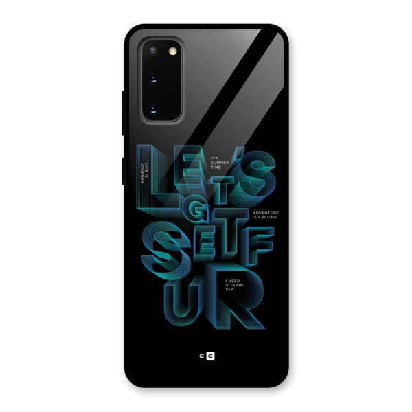 Lets Get Surf Glass Back Case for Galaxy S20