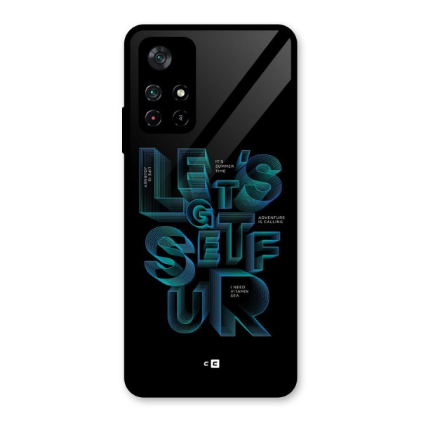 Lets Get Surf Glass Back Case for Poco M4 Pro 5G