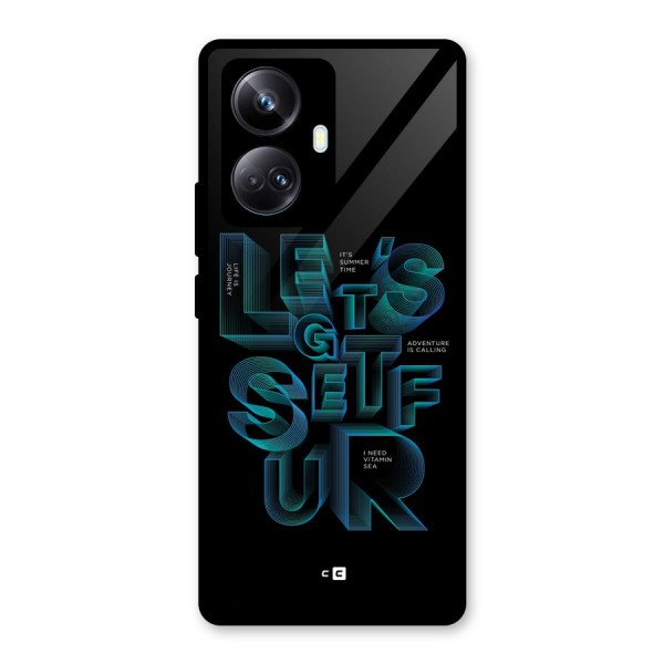 Lets Get Surf Glass Back Case for Realme 10 Pro Plus