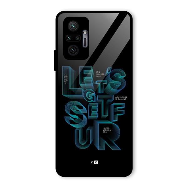 Lets Get Surf Glass Back Case for Redmi Note 10 Pro Max