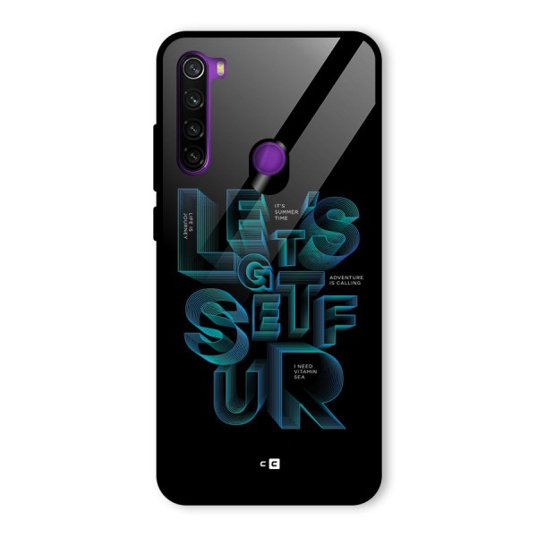 Lets Get Surf Glass Back Case for Redmi Note 8