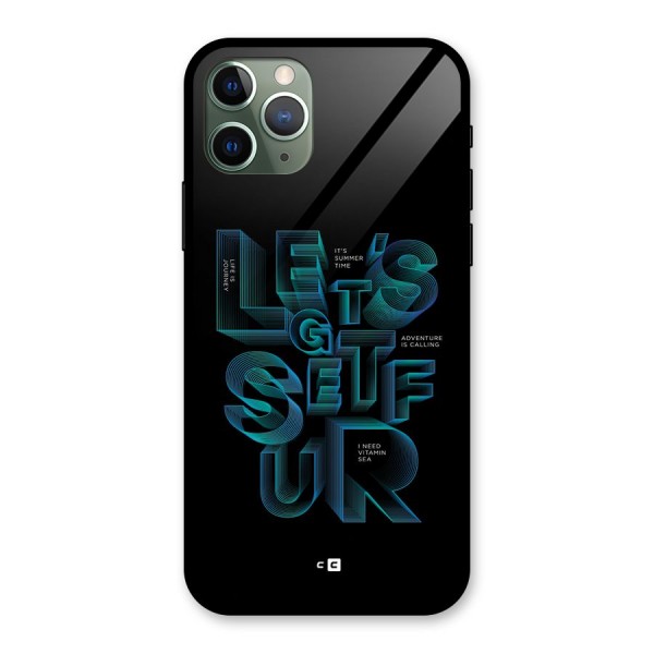 Lets Get Surf Glass Back Case for iPhone 11 Pro