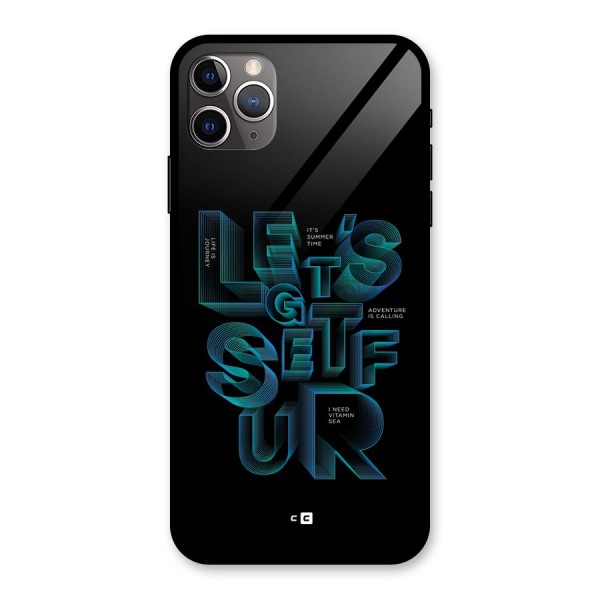 Lets Get Surf Glass Back Case for iPhone 11 Pro Max