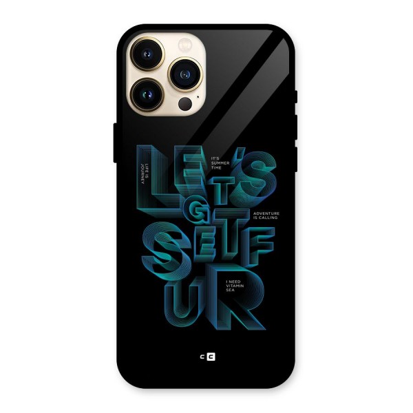 Lets Get Surf Glass Back Case for iPhone 13 Pro Max