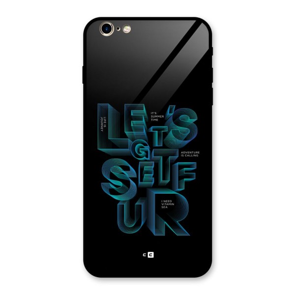 Lets Get Surf Glass Back Case for iPhone 6 Plus 6S Plus