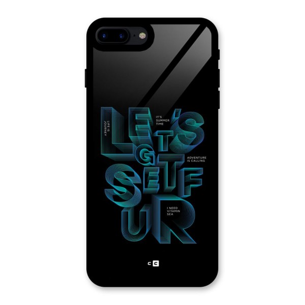 Lets Get Surf Glass Back Case for iPhone 7 Plus