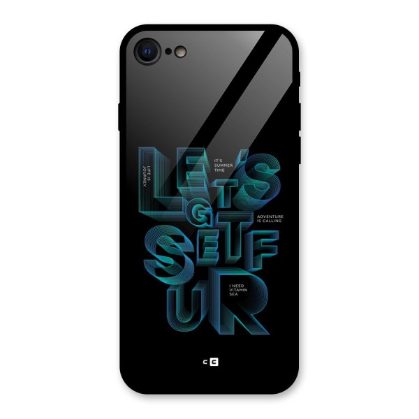 Lets Get Surf Glass Back Case for iPhone SE 2020