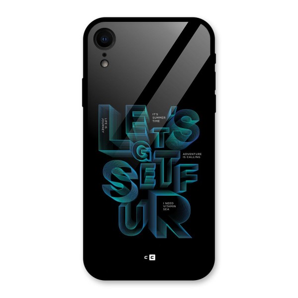 Lets Get Surf Glass Back Case for iPhone XR