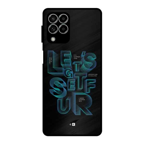 Lets Get Surf Metal Back Case for Galaxy M33