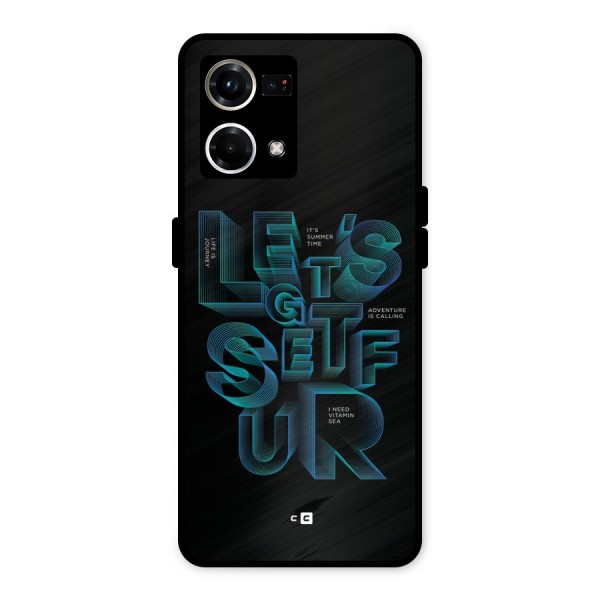 Lets Get Surf Metal Back Case for Oppo F21s Pro 4G