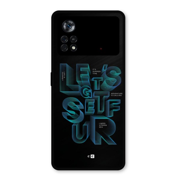 Lets Get Surf Metal Back Case for Poco X4 Pro 5G