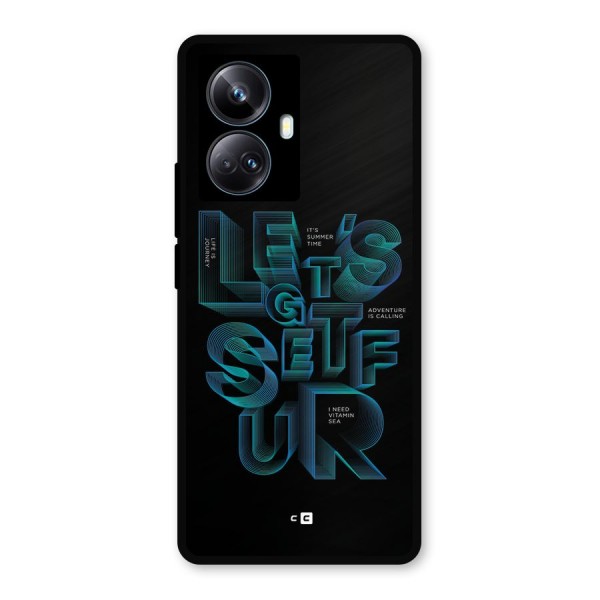 Lets Get Surf Metal Back Case for Realme 10 Pro Plus