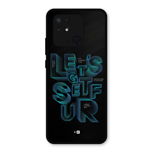Lets Get Surf Metal Back Case for Redmi 10 Power