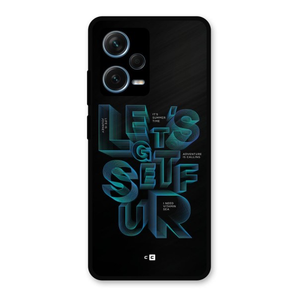 Lets Get Surf Metal Back Case for Redmi Note 12 Pro Plus 5G