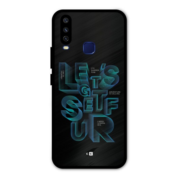 Lets Get Surf Metal Back Case for Vivo V17