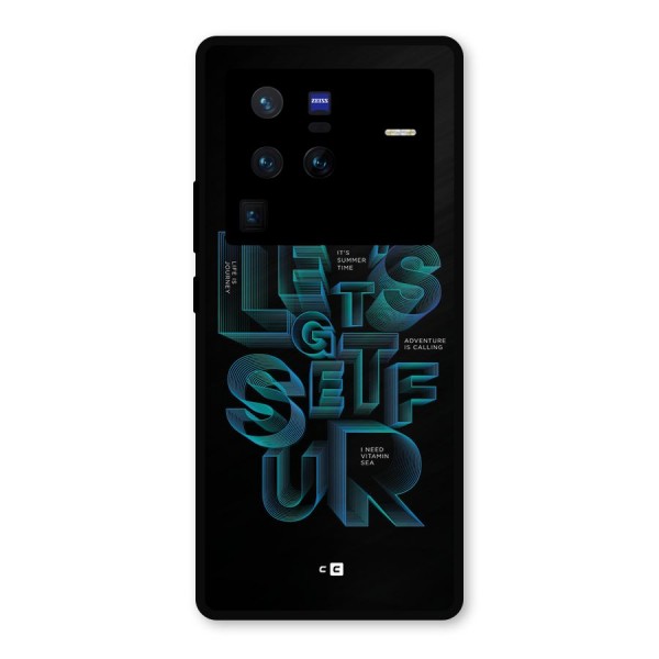 Lets Get Surf Metal Back Case for Vivo X80 Pro