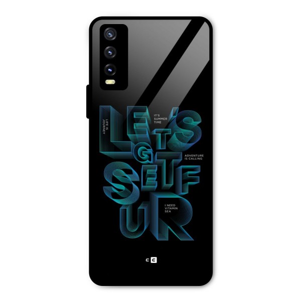 Lets Get Surf Metal Back Case for Vivo Y20i