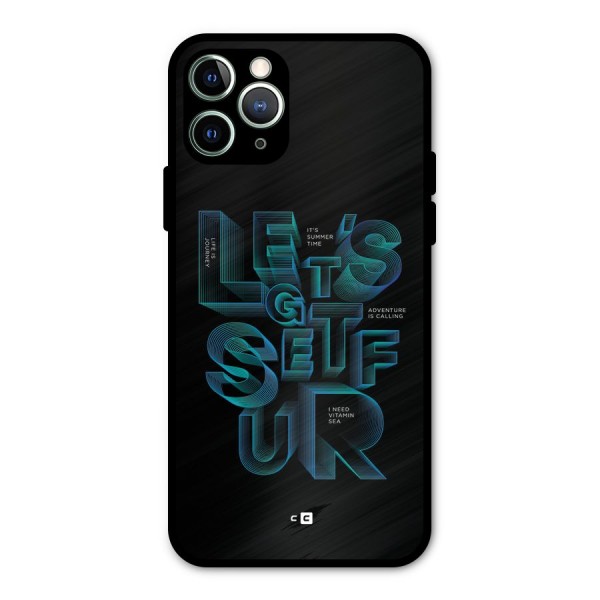 Lets Get Surf Metal Back Case for iPhone 11 Pro Max