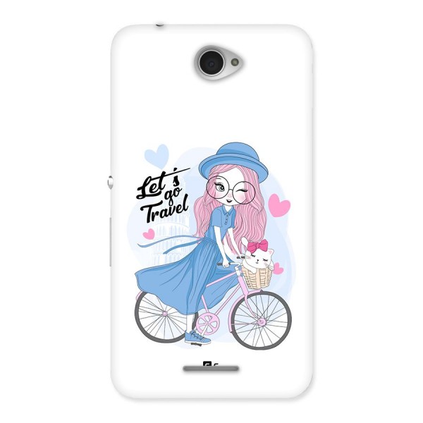 Lets Go Travel Back Case for Xperia E4