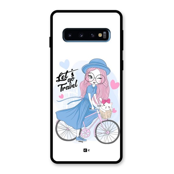 Lets Go Travel Glass Back Case for Galaxy S10