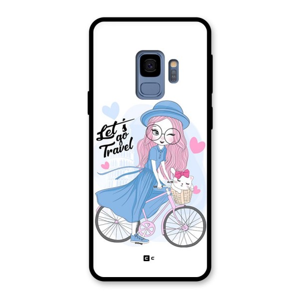 Lets Go Travel Glass Back Case for Galaxy S9