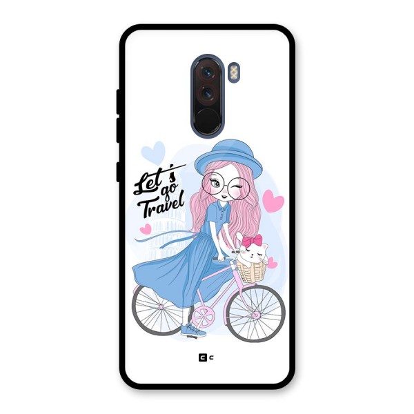 Lets Go Travel Glass Back Case for Poco F1