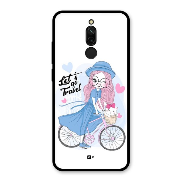 Lets Go Travel Glass Back Case for Redmi 8