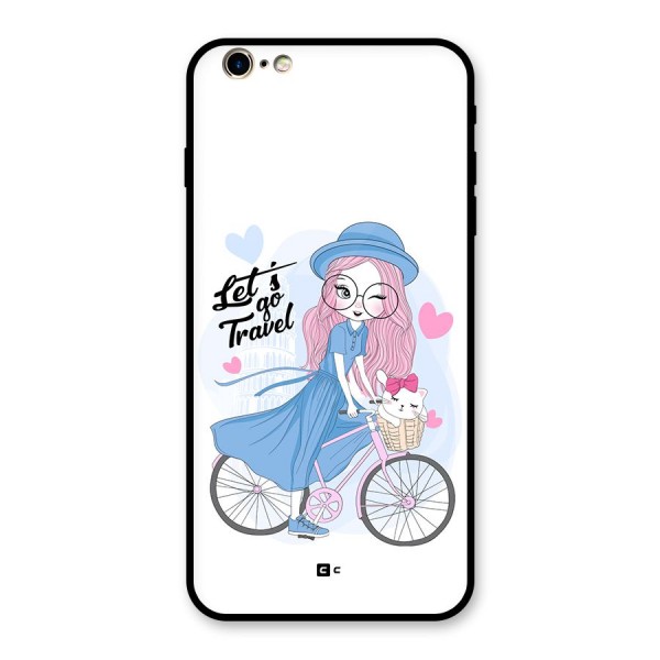 Lets Go Travel Glass Back Case for iPhone 6 Plus 6S Plus